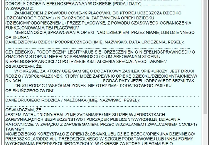 Gdzie złożyć wniosek o zasiłek opiekuńczy nad osobą niepełnosprawną? Sprawdź to teraz!